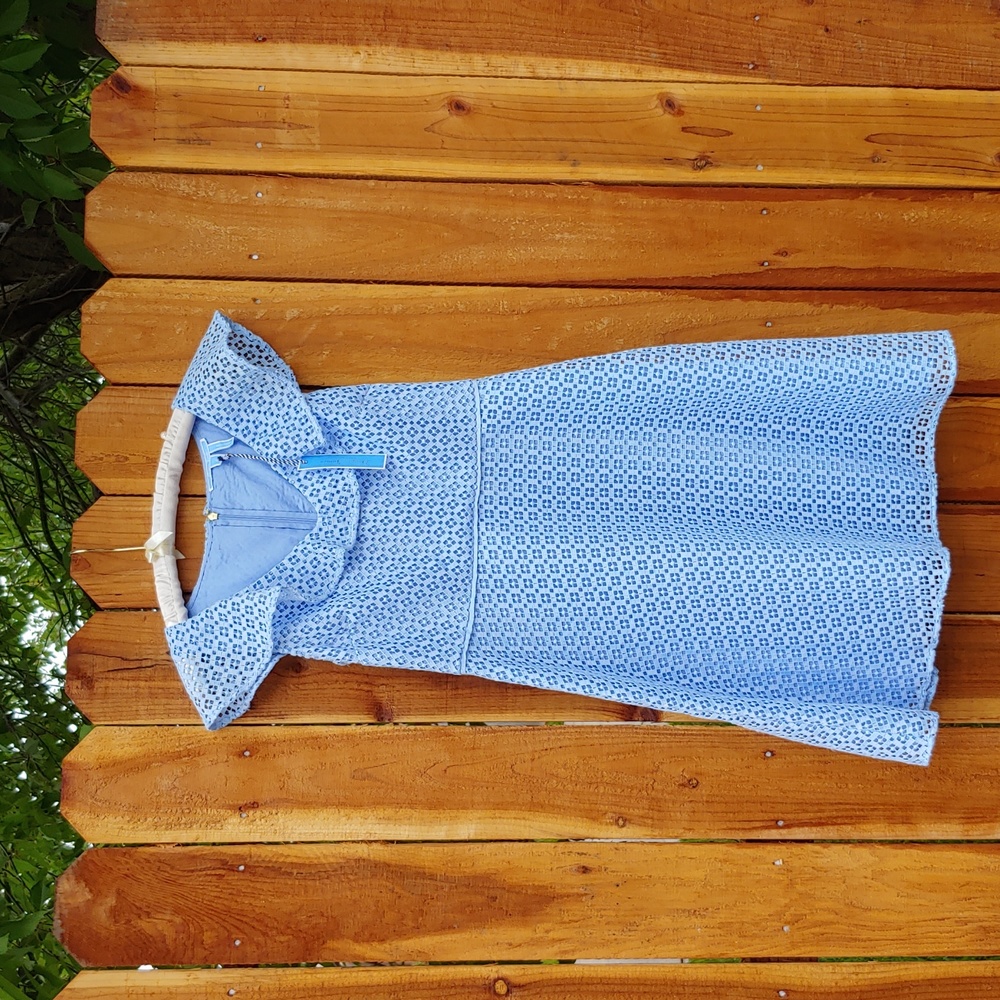 Draper James Lattice A-Line Dress